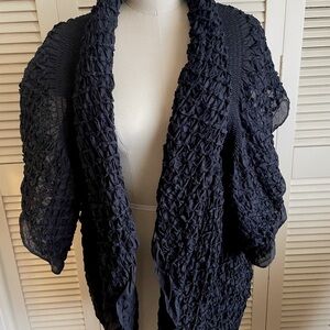 Anne Fontaine black sheer wrap